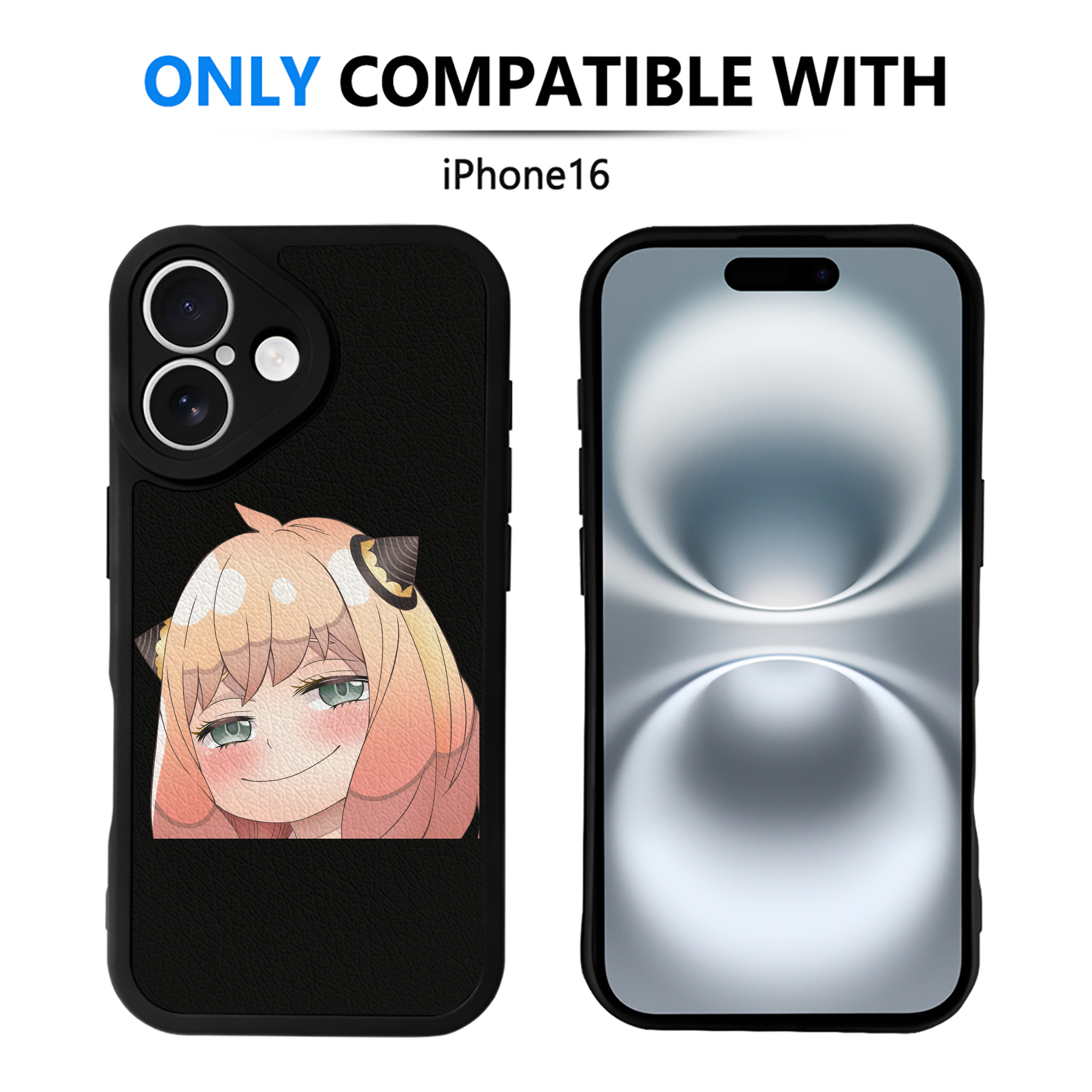 （画像用） SPY×FAMILY间谍家家酒 【iPhone 16シリーズ対応】シリコンスマホケース（レザー調） 材質：シリコン